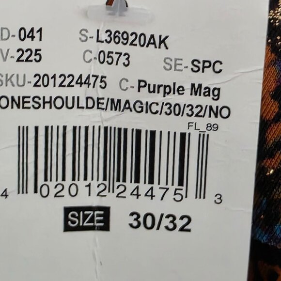 ASHLEY STEWART PLUS SIZE MIX ANIMAL PRINT ONE SHOULDER TOP | SIZE 30/32 | MULTI - Picture 6 of 7